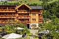 Außenansicht des Hotel Unterschwarzachhof in Saalbach Hinterglemm im Sommer