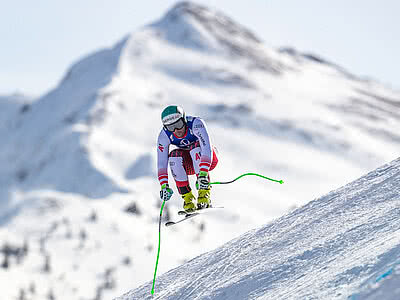 Vincent Kriechmayer beim Skirennen