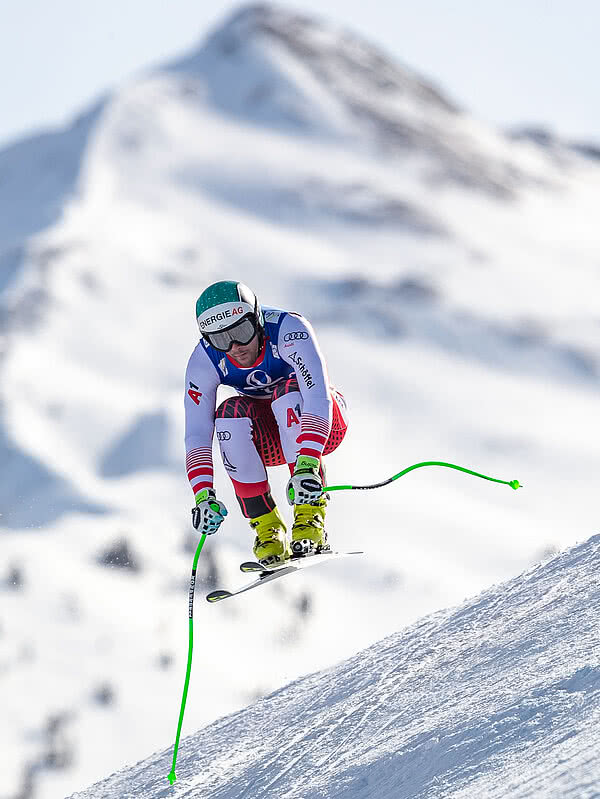 Vincent Kriechmayer beim Skirennen