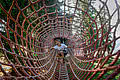 Tunnel net and children Montelino’s Adventure Path in Saalbach Hinterglemm